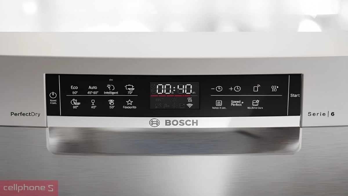 Chương trình máy rửa bát độc lập Bosch 14 bộ Series 6 (SMS6ZCI85M)