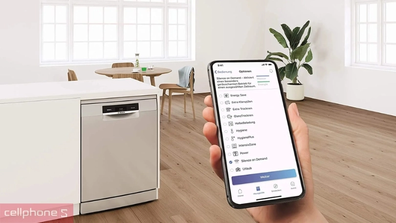 Tính năng thông minh có trên máy rửa bát độc lập Bosch SMS4IKC62T