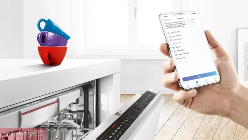 Hướng dẫn kết nối máy rửa bát độc lập Bosch SMS4IKC62T với điện thoại