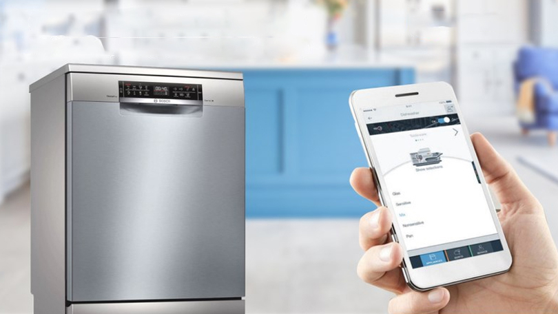 Hướng dẫn kết nối máy rửa bát độc lập Bosch SMS6ECI04E với điện thoại