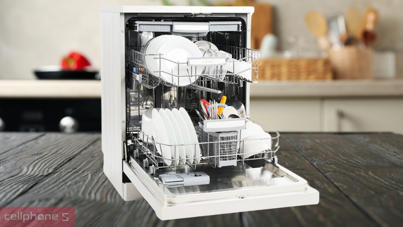 Thiết kế, chất liệu máy rửa bát độc lập Hafele HDW F60C