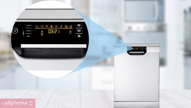 Chương trình trên máy rửa bát độc lập Hafele HDW F60C