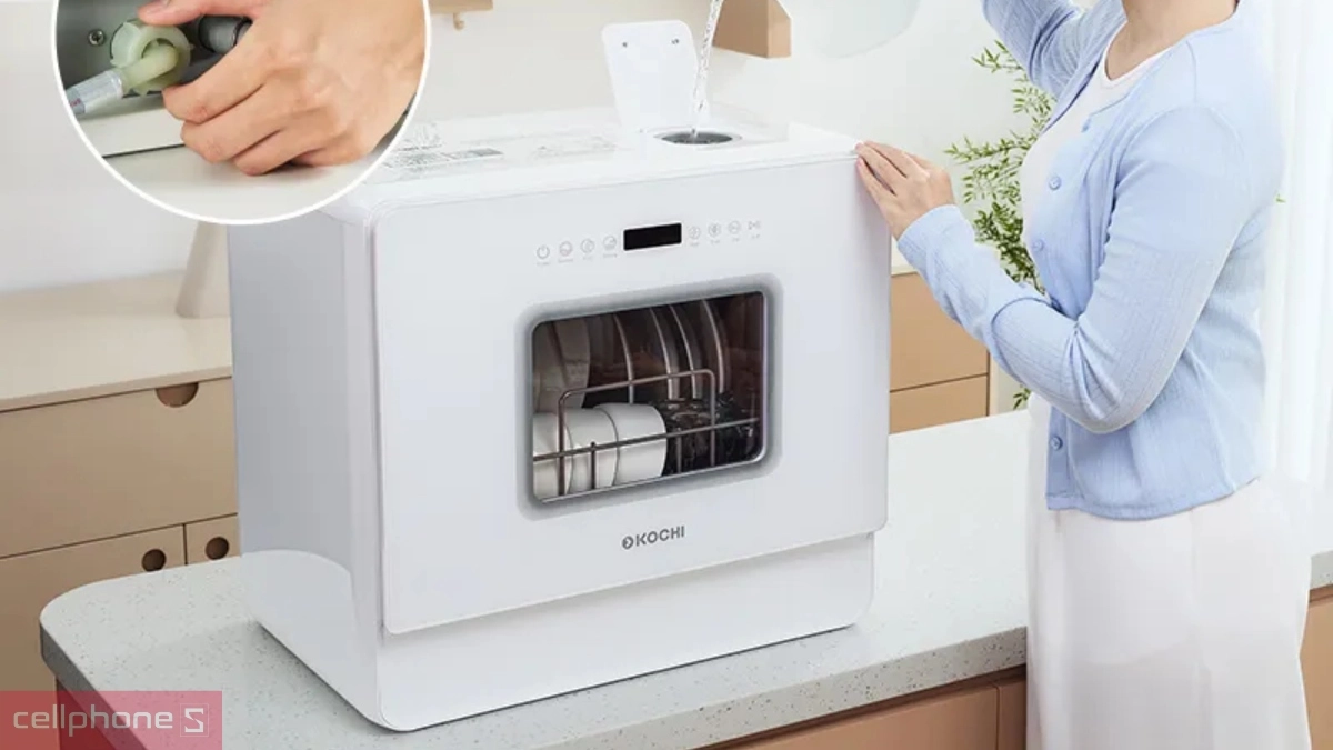 Các chương trình rửa hiện đại của máy rửa chén bát để bàn Kochi C500