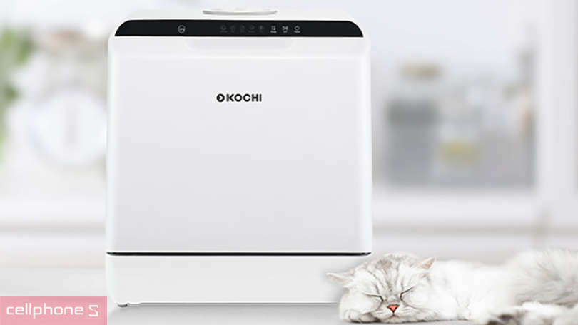 Máy rửa chén bát mini để bàn Kochi DW-C300VN - Làm sạch mọi vết bẩn trên chén bát và diệt khuẩn tối ưu