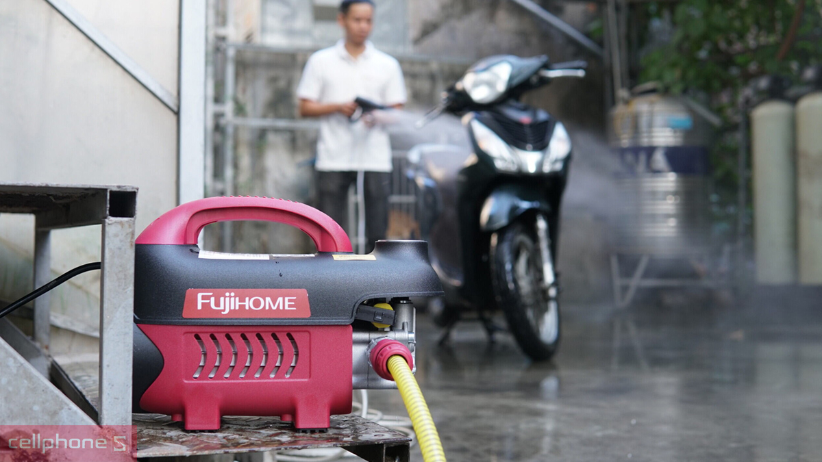Thiết kế máy rửa xe mô tô cảm ứng từ FujiHOME PWX1A