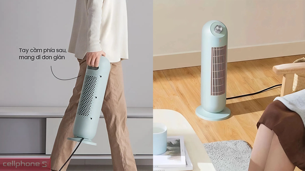 Thiết kế máy sưởi Bear DNQ-C20B1 cầm tay nhỏ gọn 