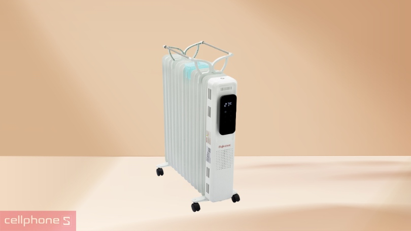 Phụ kiện đi kèm và tính năng an toàn của máy sưởi dầu Fujihome OH8613