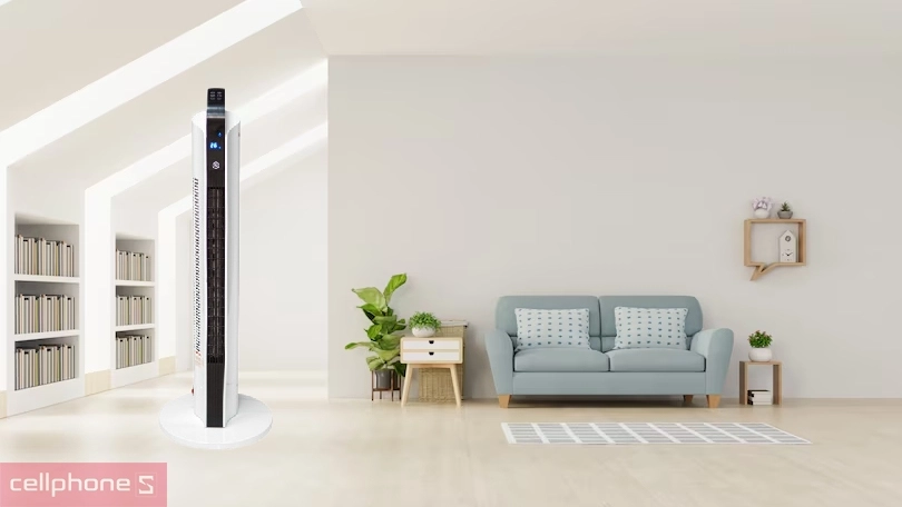 Máy sưởi gốm Ceramic để sàn Fujihome FH2000 – Đa chức năng, sưởi ấm hiệu quả
