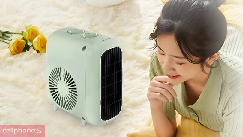 Công suất máy sưởi gốm ceramic mini Fujihome FH1200