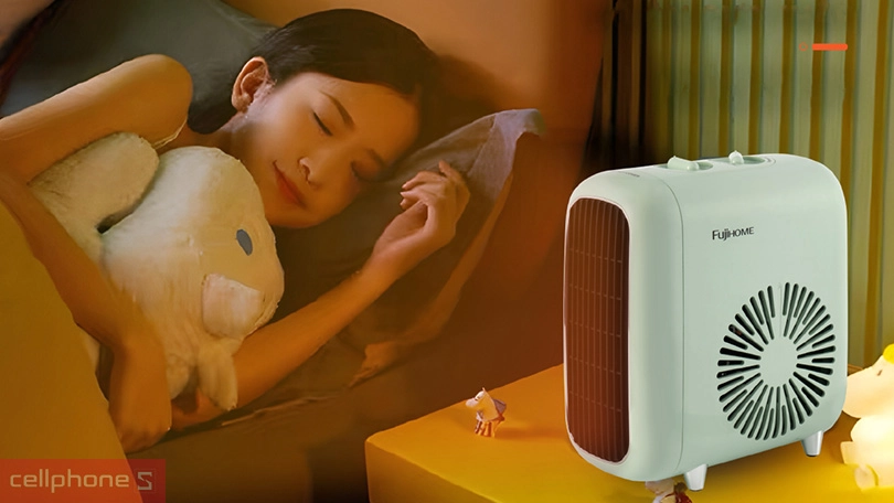 Công suất máy sưởi gốm ceramic mini Fujihome FH1200
