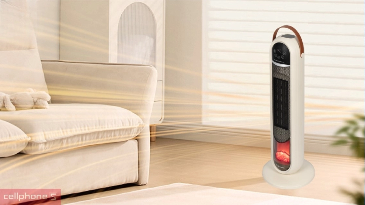 Tính năng trên máy sưởi gốm Fujihome FH202 điều khiển giọng nói