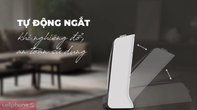 Tính năng bảo vệ tích hợp kèm của máy sưởi hồng ngoại Sunhouse SHD7023