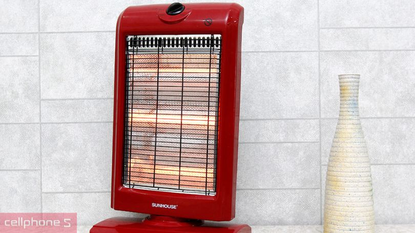 Tính năng tiết kiệm điện năng và đảm bảo an toàn của quạt sưởi đèn halogen Sunhouse SHD7016