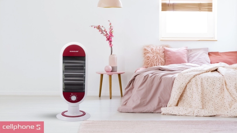 Tính năng an toàn đi kèm của quạt sưởi hồng ngoại Sunhouse SHD 7022