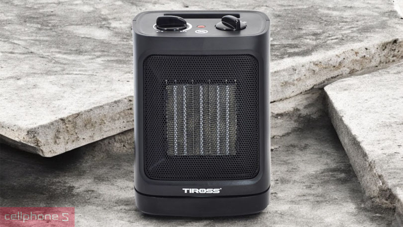 Máy sưởi ceramic Tiross TS9442 – Sưởi ấm an toàn cho mùa đông