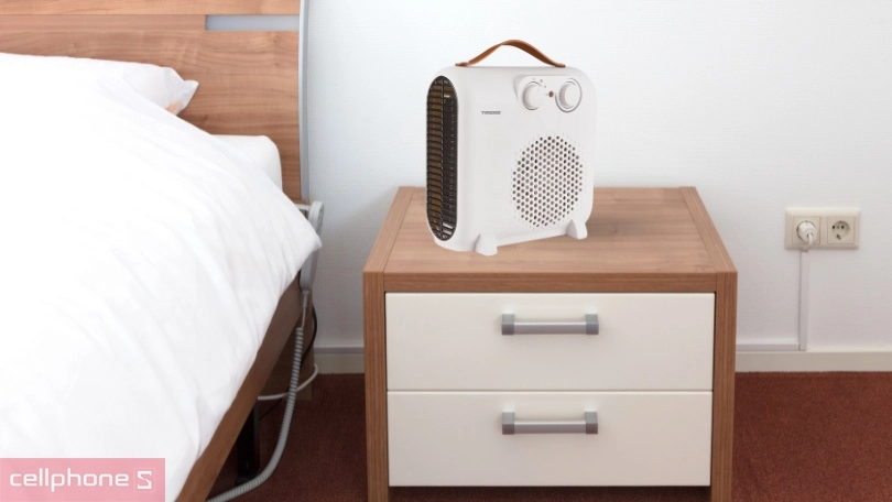 Đa chức năng sưởi 2 trong 1 của quạt sưởi mini Tiross TS9445