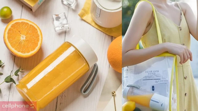 Thiết kế máy xay sinh tố cầm tay Bear B35V1 có sạc