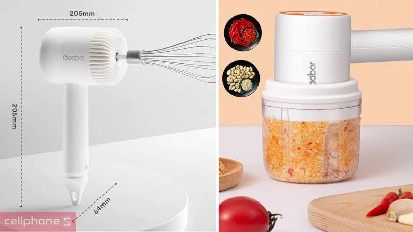 Máy xay tỏi ớt Gaabor GE M03D - Chế biến đa năng