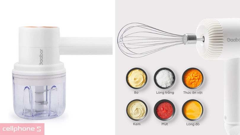 Máy xay tỏi ớt Gaabor GE M03D - Chế biến đa năng