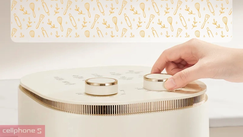 Menu 9 món tích hợp cùng tính năng an toàn tự ngưng hoạt động khi rút giỏ chiên