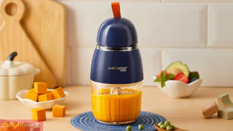 Máy xay mini Hattiecs nhỏ gọn, tiện gọn