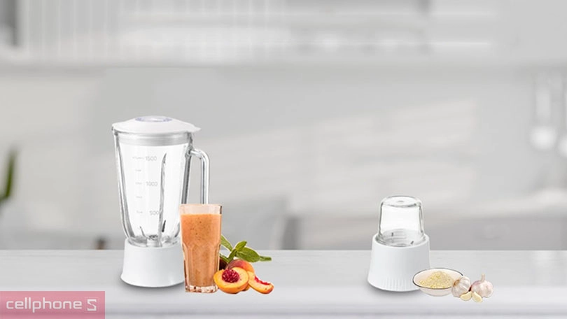 Thiết kế máy xay đa năng Panasonic MX-MP5151WRA 2 cối