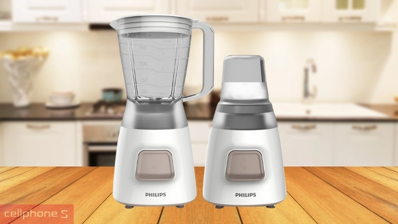 Máy xay sinh tố Philips HR2051/00 – Nhỏ gọn, công suất xay mạnh mẽ