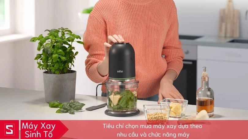 Mua máy xay sinh tố dựa theo chức năng máy