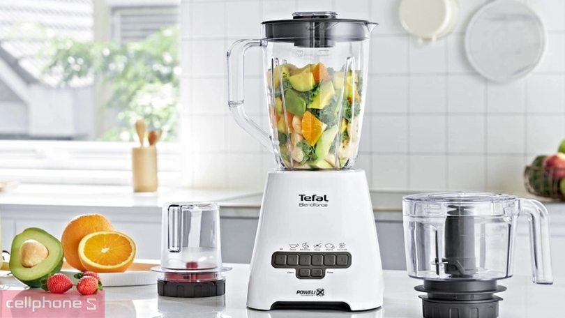Công suất máy xay sinh tố Tefal trang bị đến 5 mức xay