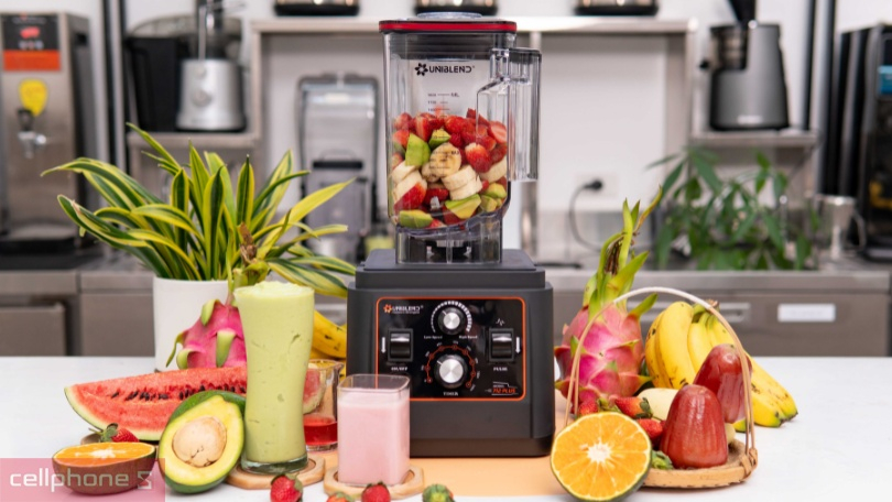 Kiểu dáng hiện đại trên máy xay sinh tố uniblend