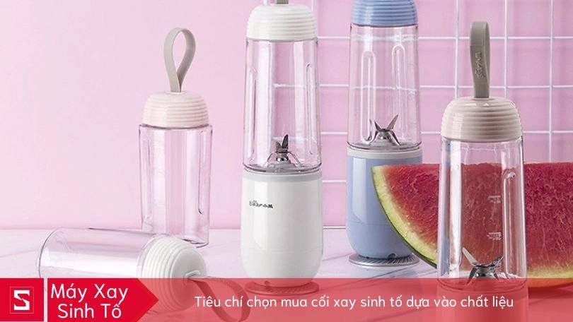 Mua cối xay sinh tố giá rẻ dựa vào chất liệu cối