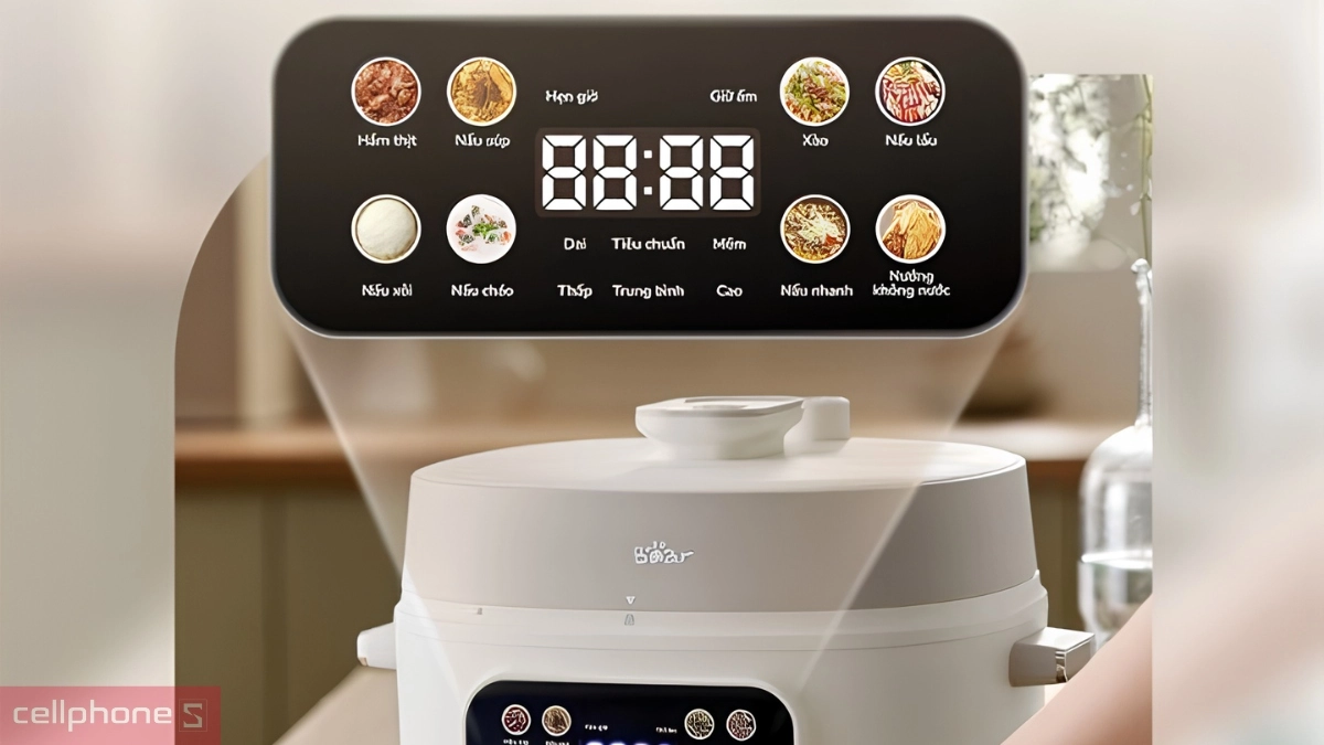 Chế độ nấu nồi áp suất Bear 4L SB-AS40W