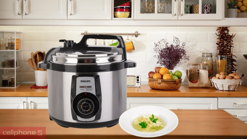 Công suất, chế độ nấu, dung tích nồi áp suất đa năng Philips HD2103/66