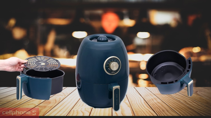 Nồi chiên không dầu Bear 3.6 lít QZG-A14D1 - Chiên nướng nhanh chóng, chế biến đa dạng