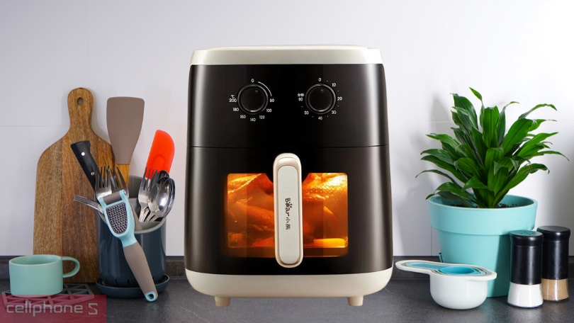 Nồi chiên không dầu Bear 5 lít QZG-F15C7 - Thiết kế trang nhã, chế biến tiện lợi