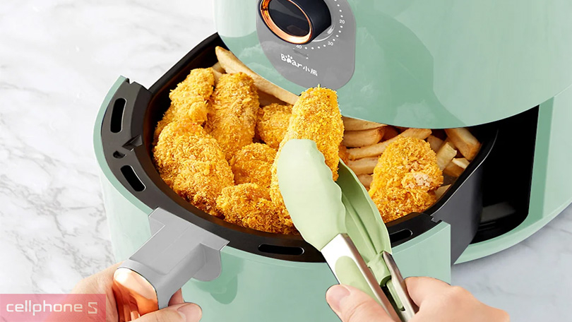 Dung tích nồi chiên không dầu Bear 3.5L QZG-B14D1