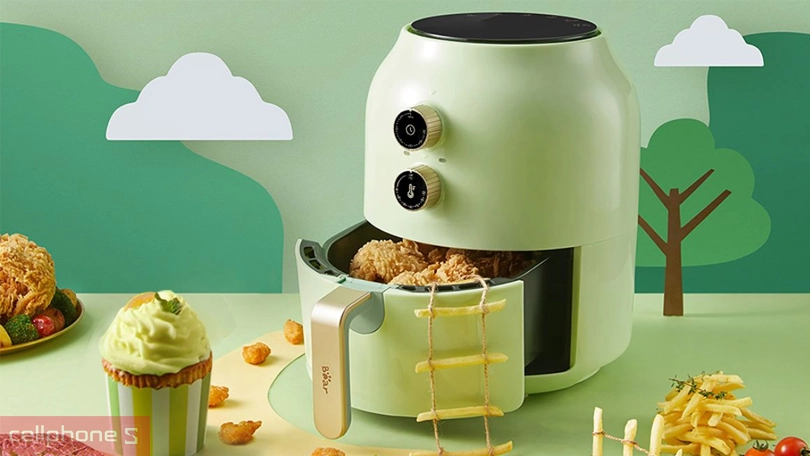 Nồi chiên không dầu Bear giá rẻ theo thiết kế