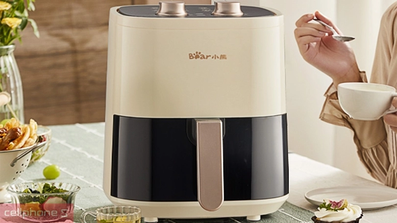 Nồi chiên không dầu Bear 4.5 lít QZG-E12H9 - Thiết kế trang nhã, công suất vận hành lớn