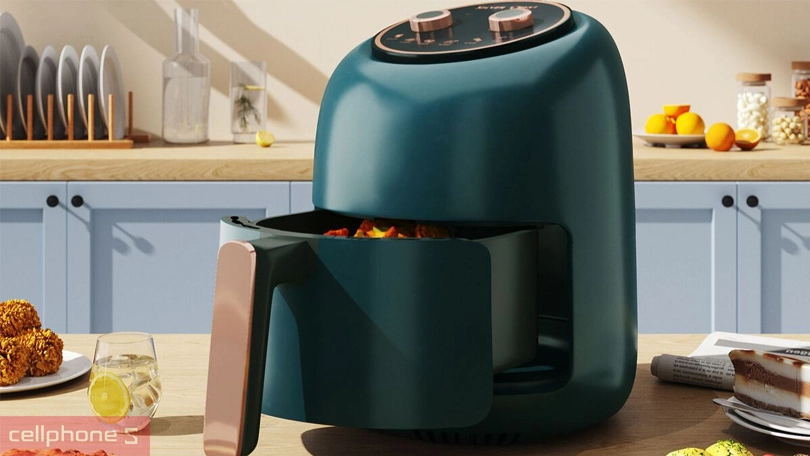 tính năng điều khiển trên nồi chiên Bear
