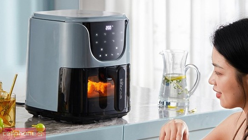 Nồi chiên không dầu Bear 5 lít QZG-E16C5 – Hẹn giờ tiện lợi, tiết kiệm thời gian