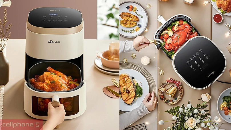 Vì sao nên mua nồi chiên không dầu Bear 5 lít QZG-F15E3 sử dụng?