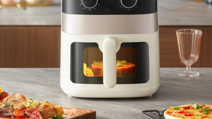 Nồi chiên không dầu Bear 6.5 lít QZG P15L6 thả ga nấu nướng với dung tích lên đến 6.5 lít