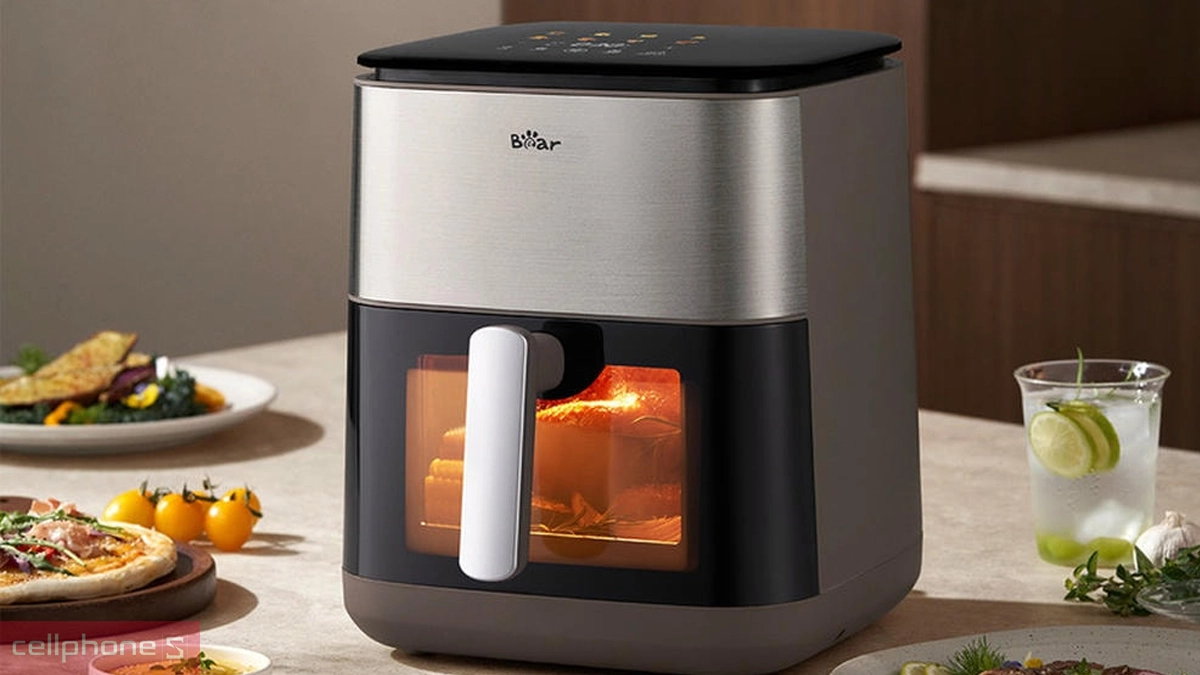 Thiết kế nồi chiên không dầu Bear 6L AF-5H20J75