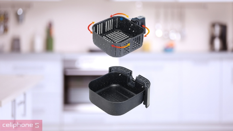 Nồi chiên không dầu Bluestone AFB-5880 5.5L – Bền bỉ, an toàn và đa năng