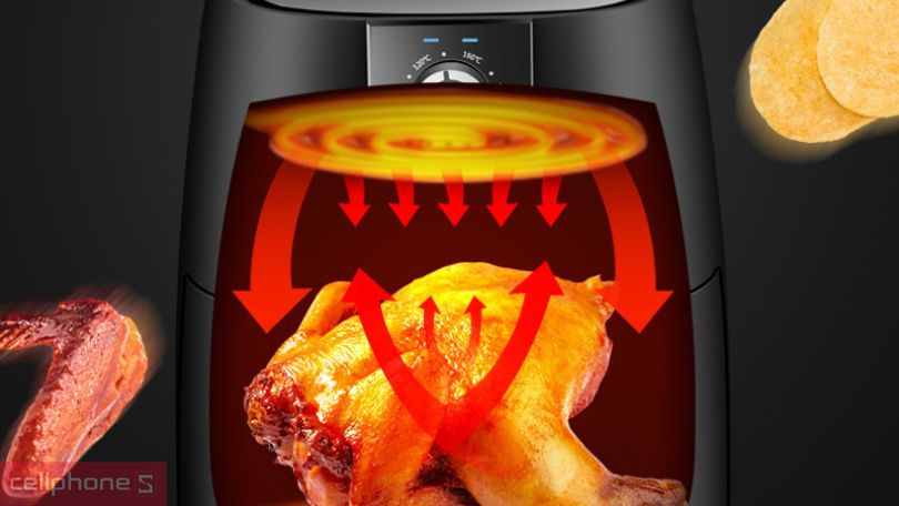 Nồi chiên không dầu có chế độ Rapid Air để làm gì