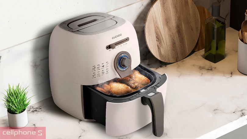 Dung tích nồi chiên Cuckoo chỉ từ 2.9 - 5.5 lít