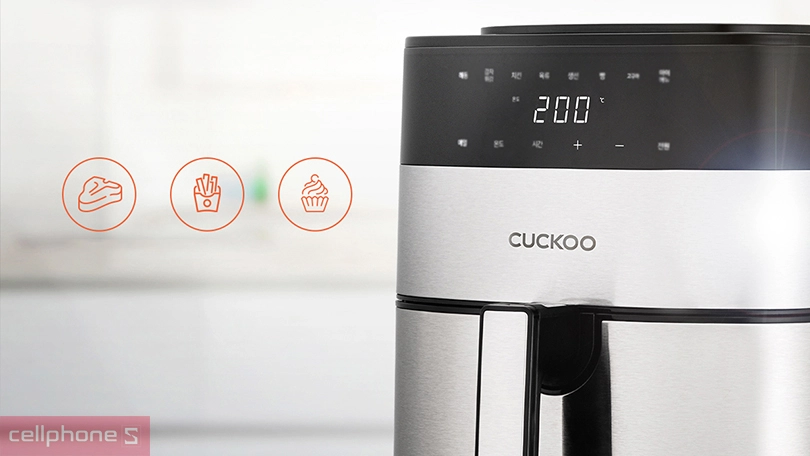 Nồi chiên không dầu Cuckoo 4.7 lít CAF-F0410T BKVNCV - Công nghệ hiện đại, đa dạng tính năng