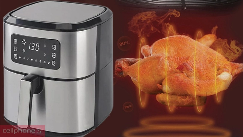 Thiết kế nồi chiên không dầu Ferroli FAF-7.0D 7 lít