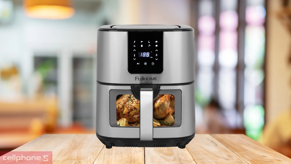 Công suất 1800W của Nồi chiên không dầu FujiHome A10DG 10 Lít