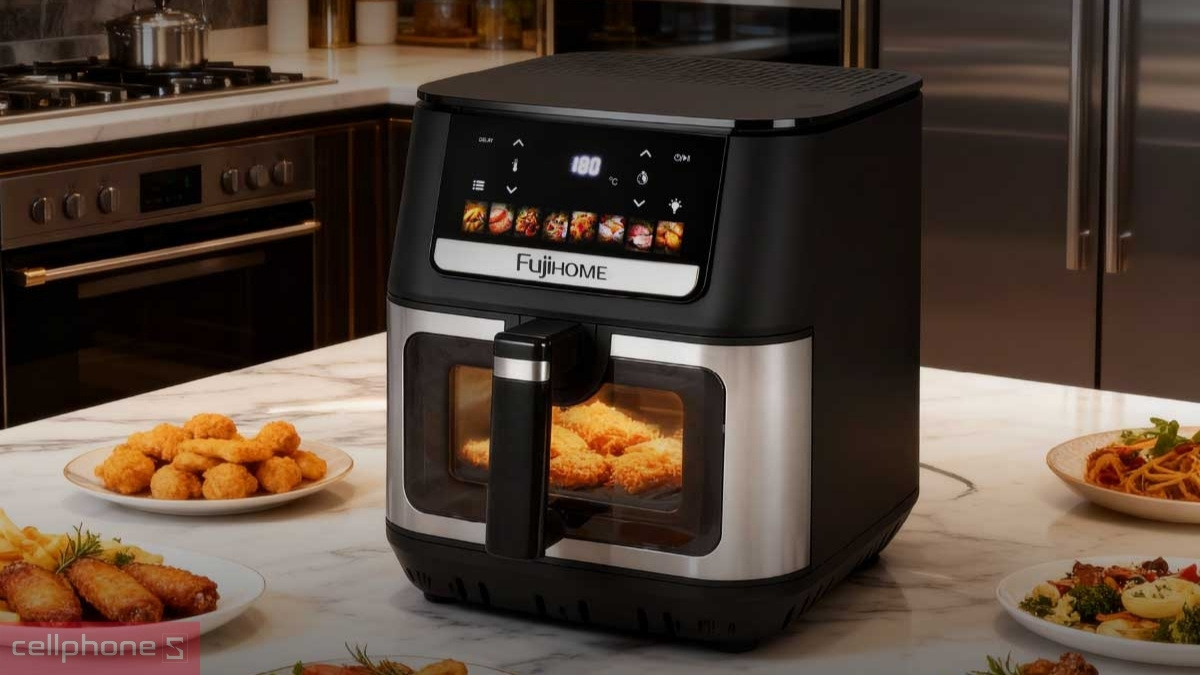 Dung tích nồi chiên không dầu Fujihome A9DH 9 lít